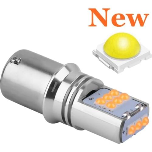 1PCS 1156PY 7507 PY21W BAU15S Super Bright LED Bulb Car Rear Direction Indicator Lamp Auto Front Turn Signal Light Amber Yellow