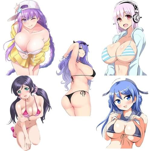 Three Ratels CDM365 sexy Bikini Girl Anime Car Sticker For Motorcycle Luggage Laptop Refrigerator Skateboard Bike wall sticker