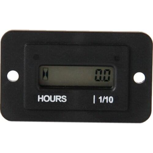 Waterproof Digital Snap IN Hour Meter Surface Counter DC4.5-90V Engine Timer Powered Engine For Machine ATV Snowmobile Motorcycl