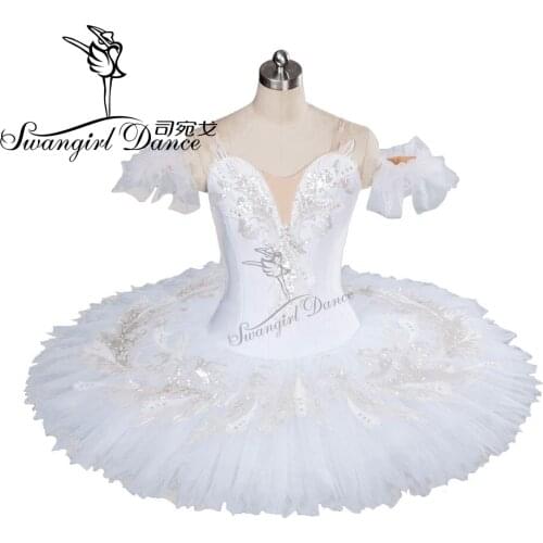 Adult White Swan Lake Ballet Tutu Girls Professional for Performermance Classical ballet tutu pancake BT9035