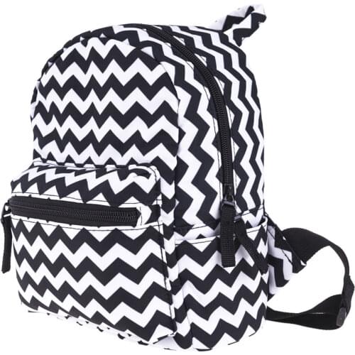 Women Stripe Backpack Mini Fashion School Backpack For Girl And Boy 5 Grade Small School Bag Print Cute