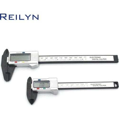 LCD display digital caliper 1pc Electronic Digital caliper 0-100mm 0.01mm plastic digital measurement gauge