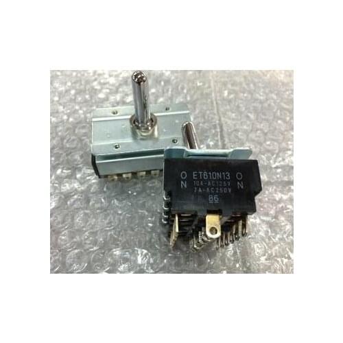1PCS Toggle Switch 6 pole, double-throw switch, ET610N13 10A