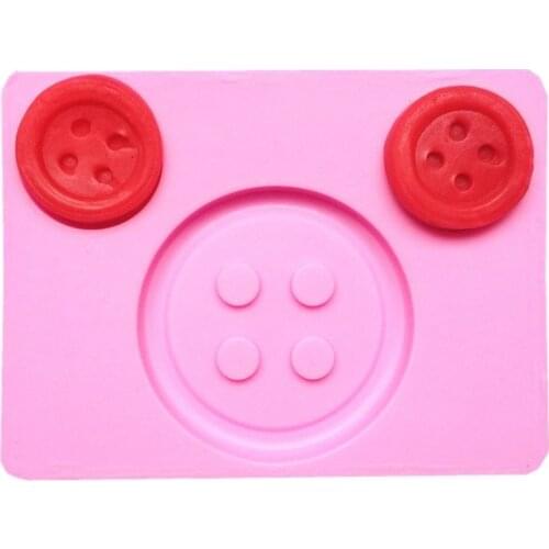 1 Pc Buttons Shape Cake Mold Silicone Cake Decoration Fondant Mold Baking Decorating Tools Button Fondant Chocolate Mold E629