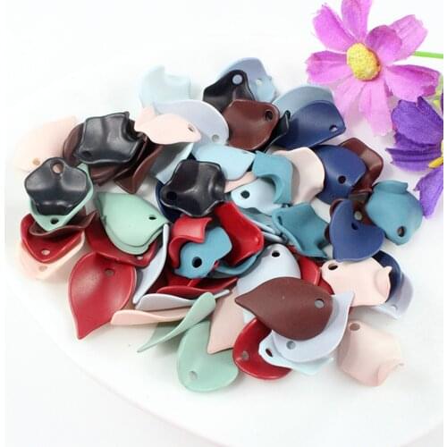 100pcs Flower Petals Plastic Handmade DIY Earring Findings Wholesale Supply