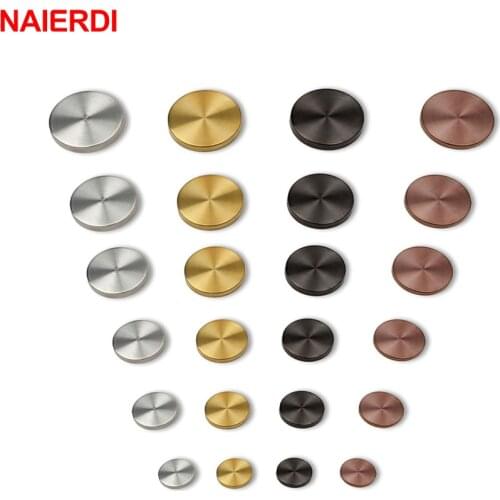 20Sets NAIERDI Advertisement Screw Decoration Cover Advertising Screws Mirror Nails Stainless Steel Glass Fastener Hardware