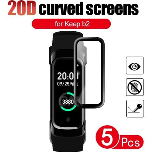 20D Curved Edge Full Coverage Soft Protective Film Cover For Keep Band B2 Sports Smart watch Screen Protector (Not Glass)
