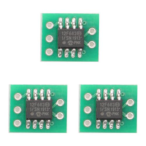 3pcs Electromagnetic Rudder Conversion Board Servo Actuator Driven Working Voltage 3V-5V 9*9mm