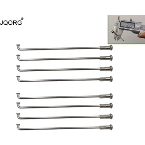 36 Pieces A Lot JQORG 10G 304 Stainless Steel Material J-bend Equal Diameter Cylinder Body Electric Bike Wheel Spokes With Caps