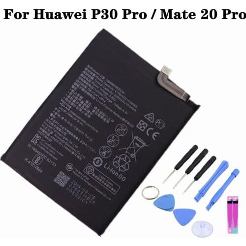 For Huawei P30 Pro / Mate 20 Pro Mobile Phone Battery HB486486ECW 4200mAh High Capacity Smartphone Batteries + Tools
