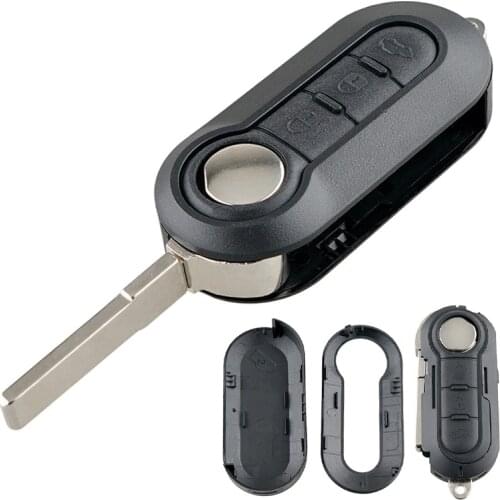 Fits for FIAT GRANDE PUNTO 500 BRAVO DUCATO PANDA 3 Button KEY FOB REMOTE CASE 3-key key case Key protector