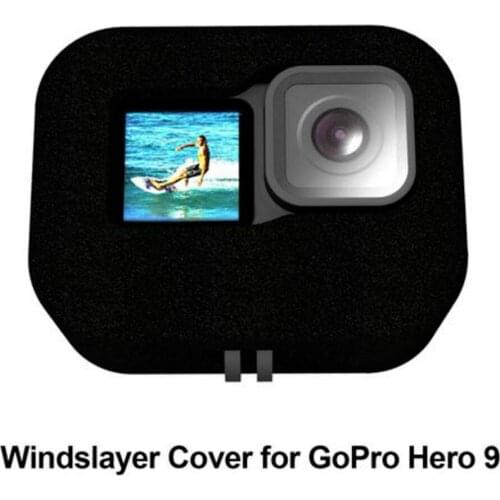 Foam Windslayer Housing Case for GoPro Hero 9, Windscreen Windslayer Cover Sponge Protective Cover for Wind Noise Reduction
