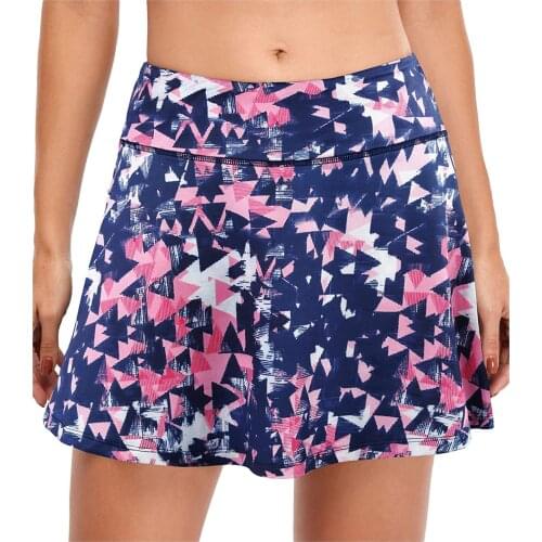 Floral Print Athletisch Geometric Golf Sport Einfarbig Workout Volleyball Tennis Running Skort Skirt Athletic Fitness Skirts 4