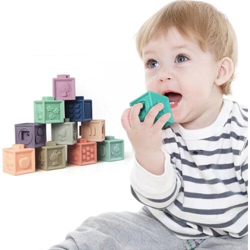 Soft Silicone Building Blocks 3D Touch Hand Ball Blocks Baby Original And Fun Gifts Creative Toys Fun Kids Toys For Children