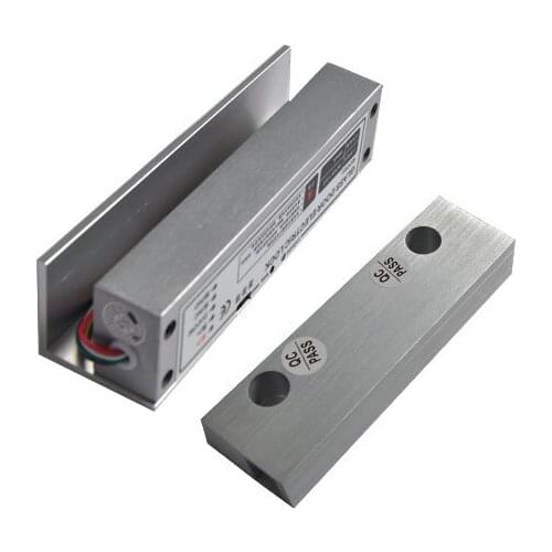 Frameless glass door electric mortise lock up and down 1000KG holding power for office door lock