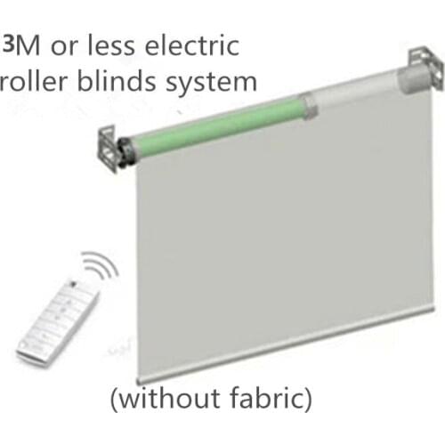 3M Width Elecric Customizable Roller Shades System with Dooya Tubular Motor DM35S/35R without Fabric for Home Automation