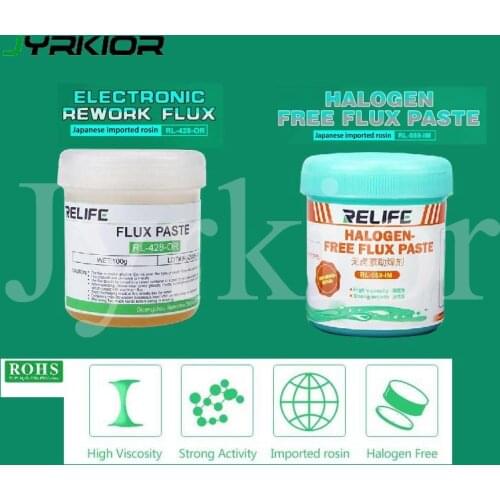Jyrkior Ori Relife Halogen Free Lead-Free Japan Import Rosin Soldering Paste Flux Solder Ball Flux For Phone Mainboard Repair