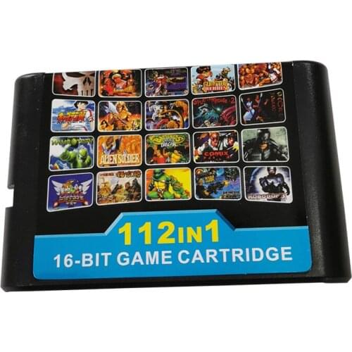 112 in 1 Hot Game Collection For SEGA GENESIS MegaDrive 16 bit Game Cartridge For PAL and NTSC Drop shipping