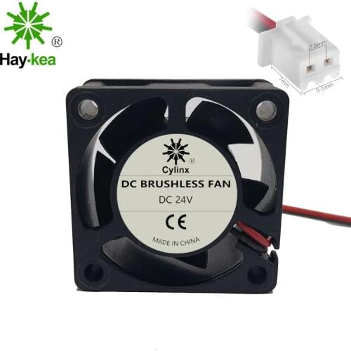 2 pcs 4020 40X40X20mm fan DC 5V 12V 24V 2-Pin 5 Blade Cooler Brushless Mini Cooling Fan 4020