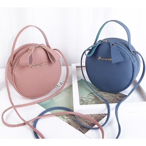 Hot Circular Design Fashion Women Shoulder Bag Leather Womens Crossbody Messenger Bags Ladies Purse Female Round Bolsa Handbag