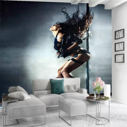 Custom 3d Wallpaper Wall Covering Beautiful Sexy Pole Dancer Classic Living Room Bedroom Home Decor Painting Mural Wallpapers