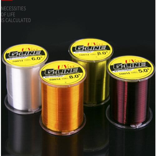 500M Nylon Fishing Line Super Strong Monofilament line fluorocarbon coated Japanese Material Saltwater Carp Fishing leader line