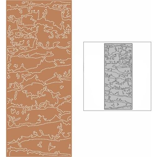 New Slim Spotted Hills Background Plate Craft Embossing Mold 2021 Metal Cutting Dies for DIY Scrapbooking Album Card Making