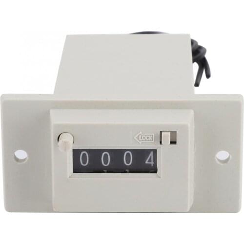 CSK4-YKW 4 Digits Digital Pulse Counter 0-9999 Industrial Totalizer Mechanical Electromagnetic Pulse Counter