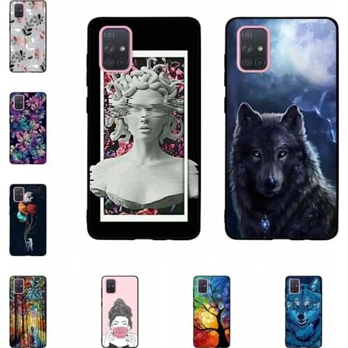 For Samsung Galaxy A71 Case Silicone Back Cover For Samsung Galaxy A71 A7 1 A 71 A715F Phone Case Cover Funda Capa Coque Bumper