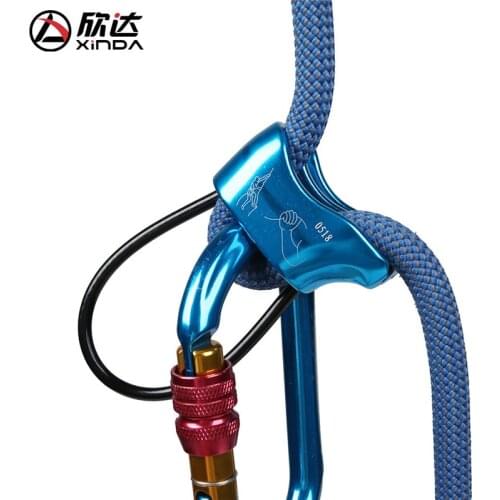 Downhill cable descent device climbing equipment Outdoor high-altitude descent device high-rise descent device ATC protector