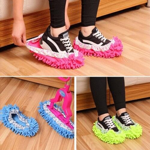 Thick Removable Washable Clean Lazy Shoe Covers Home Kitchen Floor Slippers Keep Warm Quiet Floor Clean Slippers Household Items