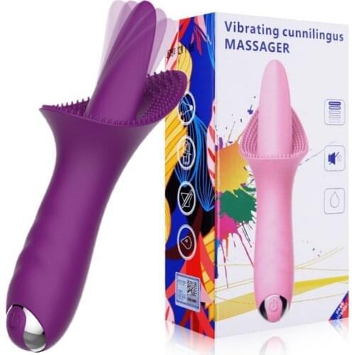 G-spot Clitoral Vibrator Vaginal Massage Tongue Licking Clit Tickler Clitoris Stimulator Sex Toys for Women Adult Orgasm Product