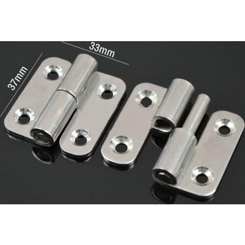 1PCS Left and 1PCS Right 304 stainless steel thick, detachable, equipment hinged, removable, marine, industrial hinge CP399
