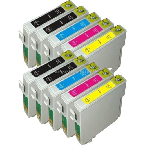 10 Compatible T0711 -714 Ink cartridges for Epson DX7400 DX7450 DX8400 DX8450 DX9400F SX215 B1100 BX300F BX310FN BX600FW BX610FW
