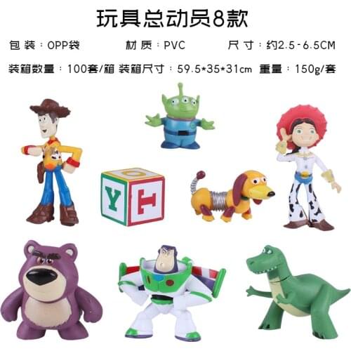 Anime Toys Figure Buzz Lightyear Model Woody Jessie Toys Story Model Doll Gift for Childrens