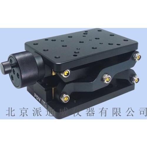 PT-SD409 120mm travel Manual Lab Jack ,z axis Optical Lift, Manual Optical Sliding lifting platform with ruler Manual lab Stage