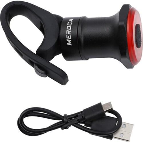 Bike Light Smart Bike Tail Light USB Charging 500mAh Waterproof Brake Sensing Rear Lamp For Cycling Bicycle Accessories