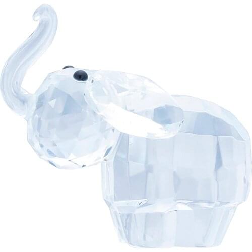 H&D Mini Crystal Elephant Figurines Handmade Collectibles Gift Craft For Kids Glass Animal Figurine for Table Home Decoration