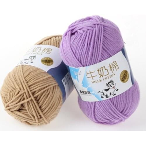 50g Cotton Knitting Yarn Crochet Yarn for Knitting Anti-Pilling Apparel Sewing & Fabric for Kid Cap Hat