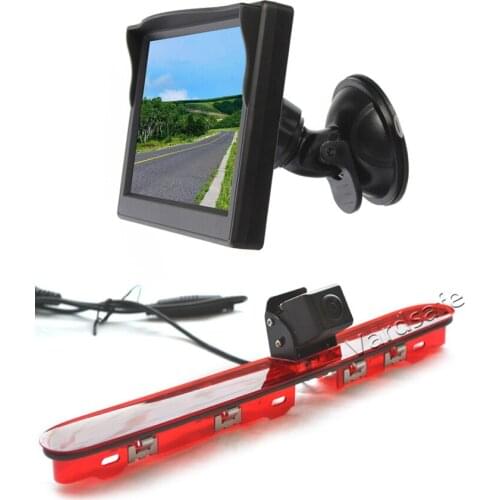 Reverse Camera & Suction Cup Rear View Monitor for Citroen Jumpy Dispatch SpaceTourer Peugeot Expert Traveller ProAce 2016-2020