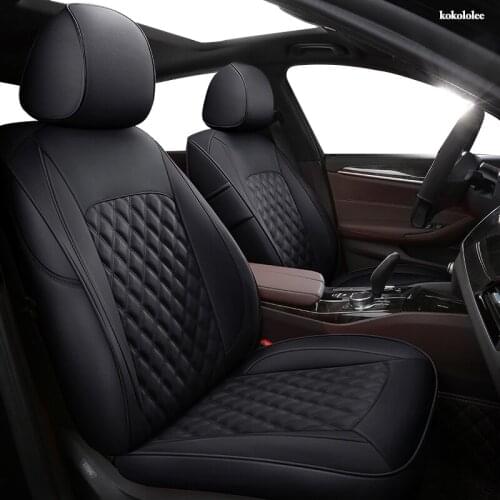 KOKOLOLEE Custom Leather car seat covers For Hyundai Sonata Elantra Tucson i30 IX35 IX25 MISTRA Verna SantaFe ENCINO car seats