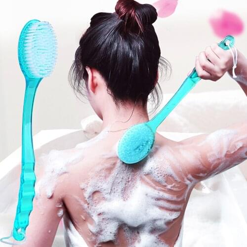 Skin Massager Bath Brush Shower Sponge Scrubber Brushes Bathroom Accessories Long Handle Exfoliating Scrub