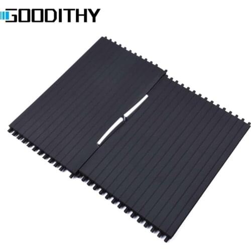 Upgraded Car Water Cup Holder Cover Trim Zipper Rolling Curtain For BMW X5 X6 E70 E71 E72 2007-2014