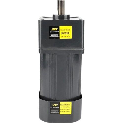 Low speed long life single phase 220V 6W~250W AC induction gear motor for mask machine