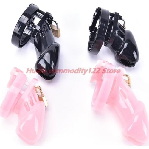 New Black/Pink Male Chastity Device With 2 Sizes Penis Ring,Cock Cages,Virginity Lock,Standard Cage /Belt,Cock Ring,Sex Toy