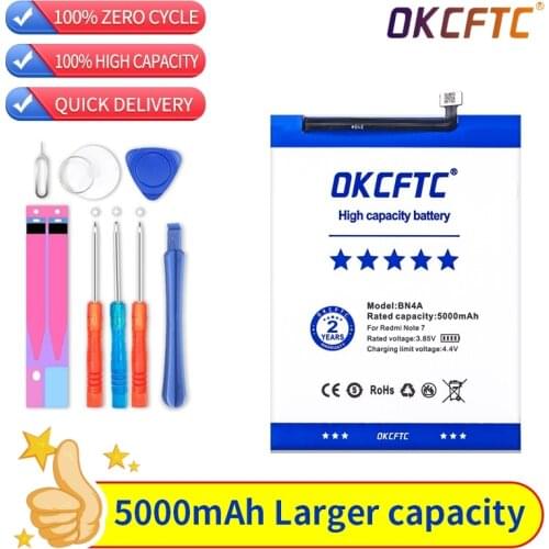 Original Replacement Battery For Xiaomi Redmi Note7 Note 7 Pro M1901F7C BN4A Genuine Phone Battery 5000mAh+ Free Tools