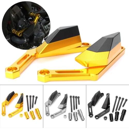 Motorcycle Frame Slider Crash Protector Engine Guard Covers Pad Black For YAMAHA MT-09 FZ09 2013 2014 2015 2016 2017 2018