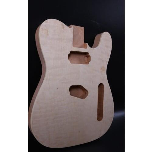 Fit Diy Unfinished Electric Guitar Body bass wood or also have mahogany made maple top