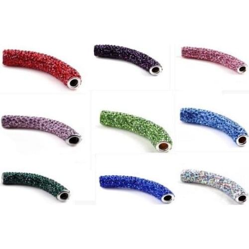 Tube yugh cro pave CZ Disco Ball Beads Bracelet fasion Gift jewelry Discount crystal rtdf3