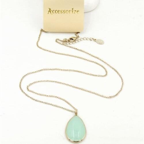Versatile Aesthetic Fashion Temperament Milk Green Lady Beautiful Long Necklace Women Accessories